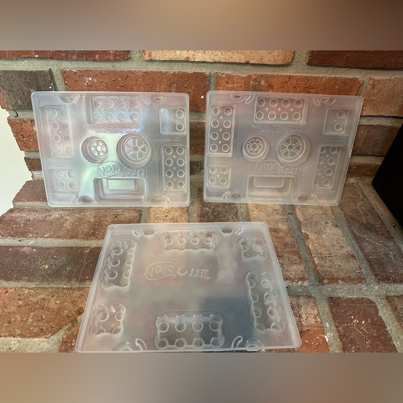 Jell-O Play Building Block Molds 3 Piece Clear Multiple Uses Wheels Couch Blocks - Picture 5 of 8
